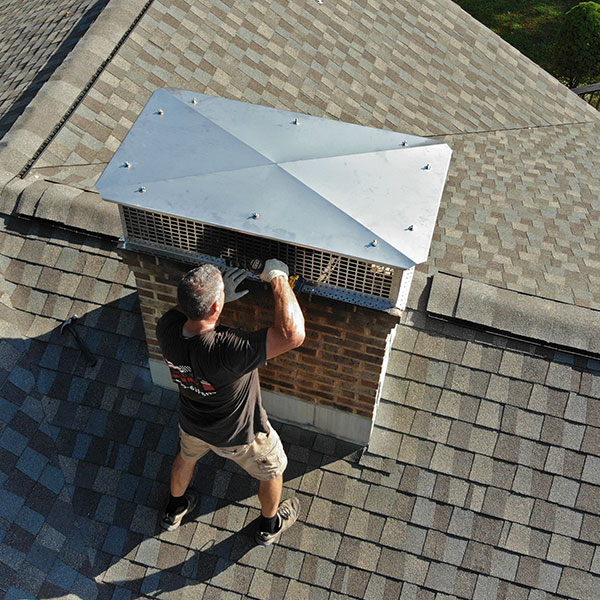 Chimney Cap Installation project after service in Florida
