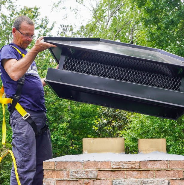 Chimney Cap Installation project before service in Florida