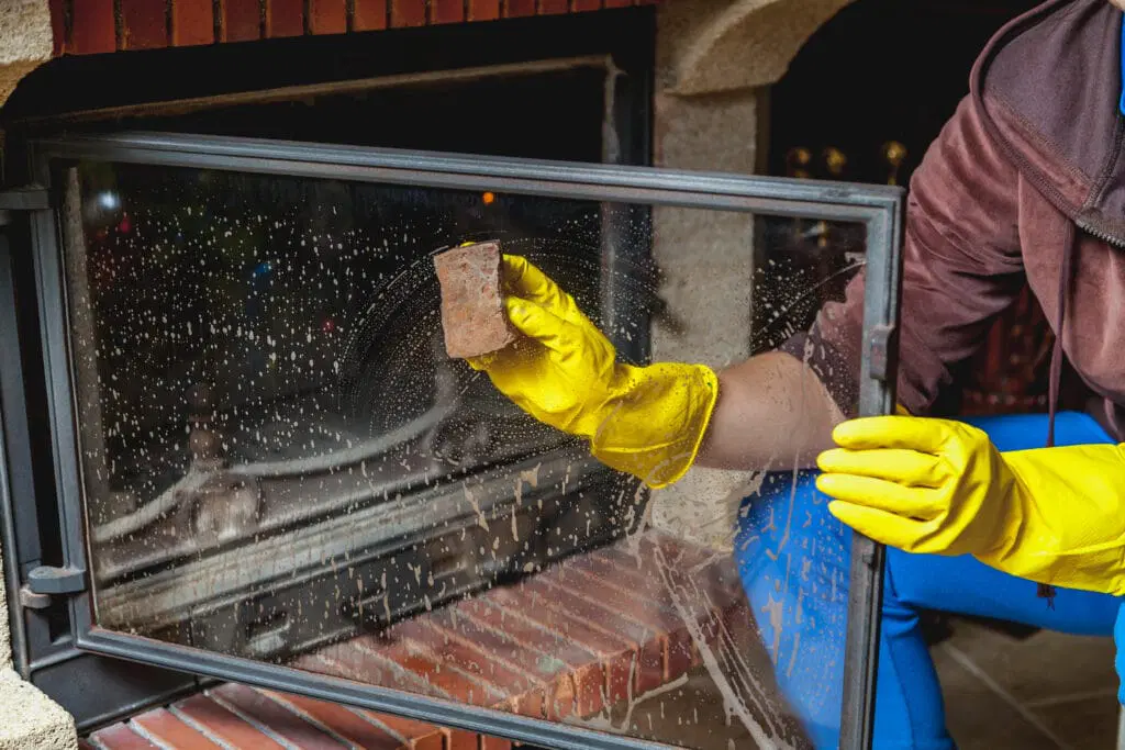 Fireplace Cleaning & Soot Removal project before service in Florida